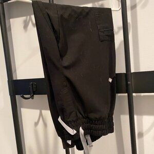 FIGS black Zamora high-waisted joggers